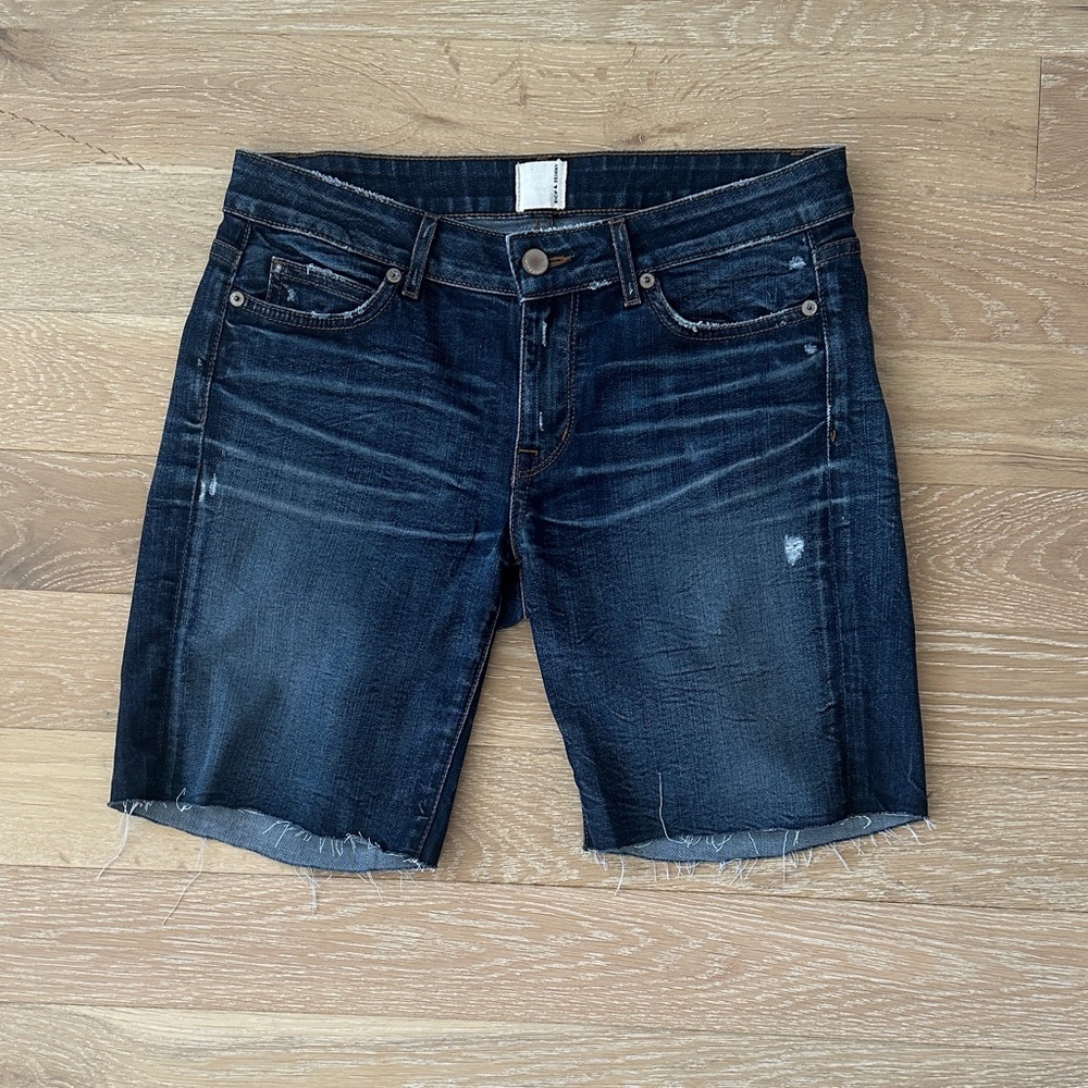 Rich & Skinny Women's Deep Indigo Jean Shorts